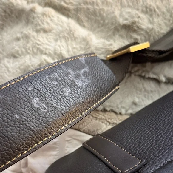 Vintage BROOKS BROTHERs Elegant Black Leather Men's Bag briefcase satchel - Picture 13 of 15